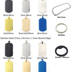 Custom Text Engrave Personalized Font Text Engrave Etch Steel Army Dog Tag Father's Day Gift Deployment Gift Birthday Gift - Image 4