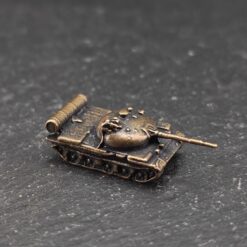 Alternative view of Brass Type 59 Tank Miniature — Micro-Scale Military Collectible for Diorama and Display