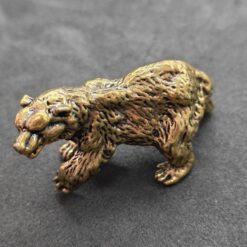 Personalized Engraved Brass Bear Statue | Custom Bronze Bear Sculpture | Majestic Animal Decor - Image 3