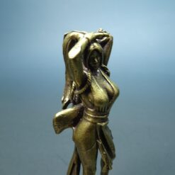 Alternative view of Brass Elegant Figure Figurine — Traditional Beauty Sculpture & Cultural Desk Collectible